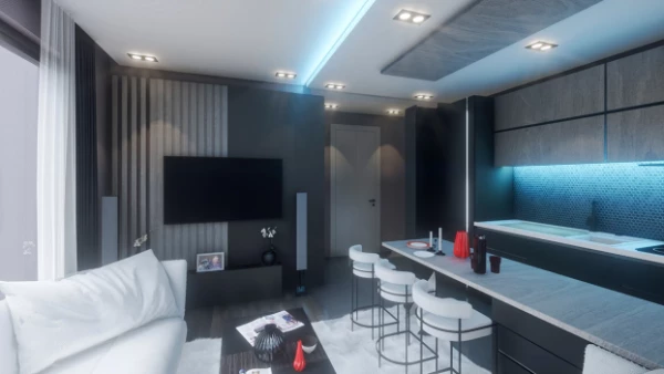New-build property 1+1 in Aksu (Antalya) - 53 sqm