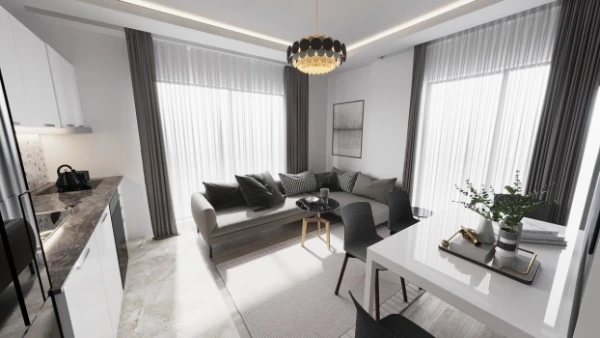 New-build property 1+1, 2+1 in Kepez (Antalya) - 70 sqm