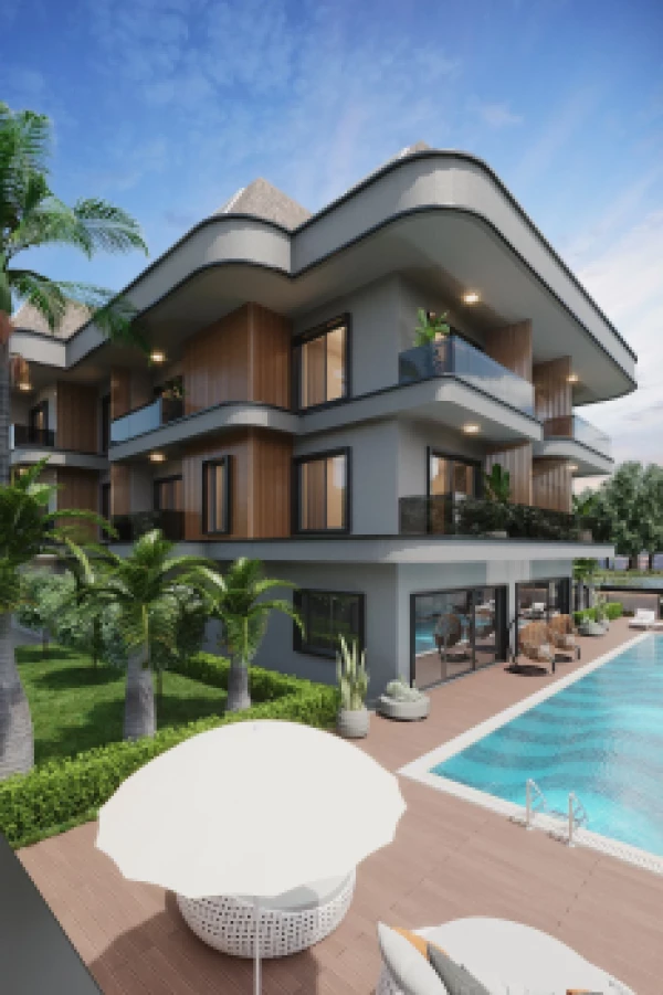 New-build property 1+1, 2+1 duplex in Alanya - 58 sqm
