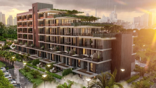 Новостройка 1+1, 4+1 duplex в Аксу (Анталия) - 44 кв.м