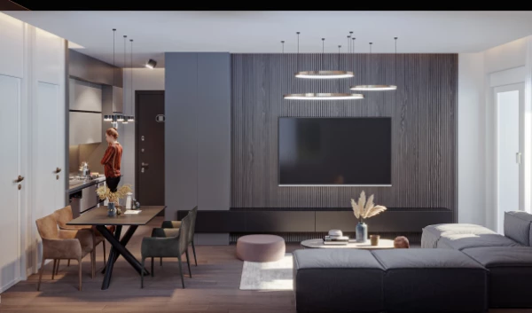 New-build property 1+1, 2+1 in Kepez (Antalya) - 55 sqm