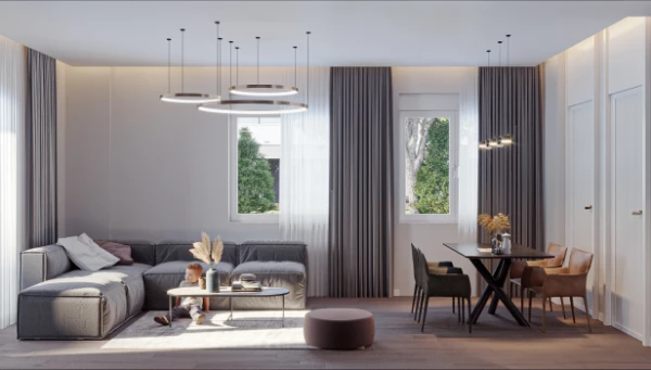 New-build property 1+1, 2+1 in Kepez (Antalya) - 55 sqm