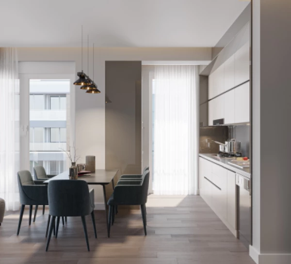 New-build property 1+1, 2+1 in Kepez (Antalya) - 55 sqm