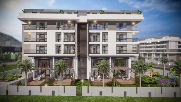 New-build property 1+1, 2+1 duplex in Konyaalti (Antalya) - 60 sqm