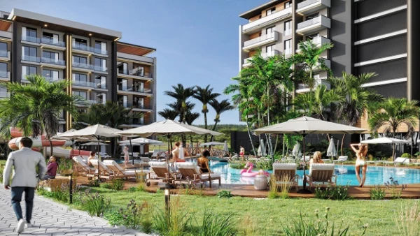 New-build property 1+1, 2+1 in Kepez (Antalya) - 58 sqm