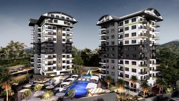 New-build property 1+1, 1+1 duplex, 2+1 duplex in Alanya - 44 sqm