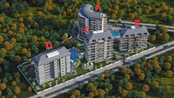 New-build property 2+1 duplex, 5+1 duplex in Alanya - 111 sqm