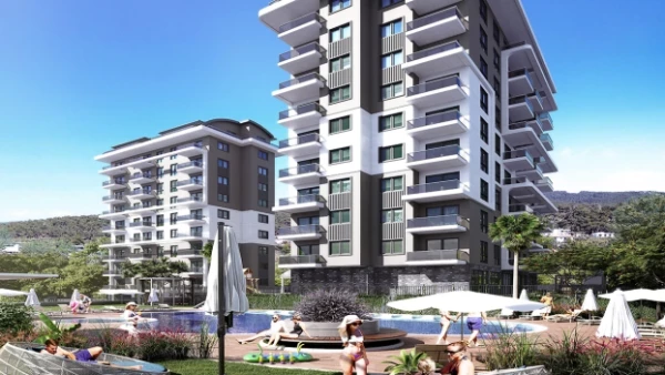 New-build property 1+1, 2+1, 3+1 duplex in Alanya - 54 sqm