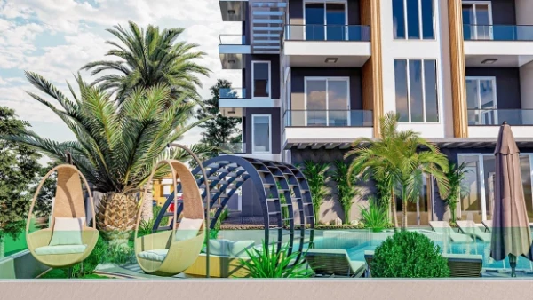 New-build property 1+1, 2+1 duplex in Alanya - 49 sqm