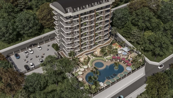 Новостройка 1+1, 2+1, 2+1 duplex, 3+1 duplex, 4+1 duplex в Аланья - 43 кв.м