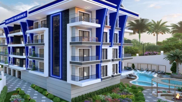 Новостройка 1+1, 2+1 duplex, 3+1 duplex, 4+1 duplex в Аланья - 57 кв.м