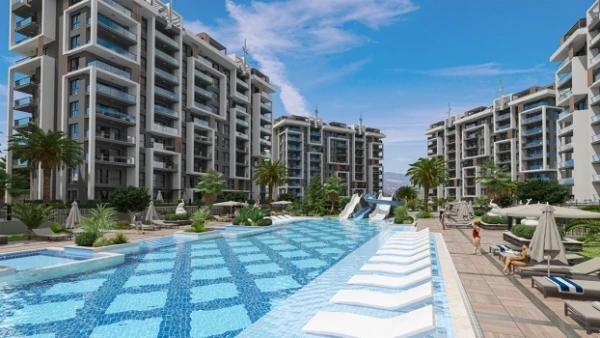New-build property 1+1, 2+1, 2+1 duplex, 3+1 duplex, 4+1 duplex in Alanya - 68 sqm