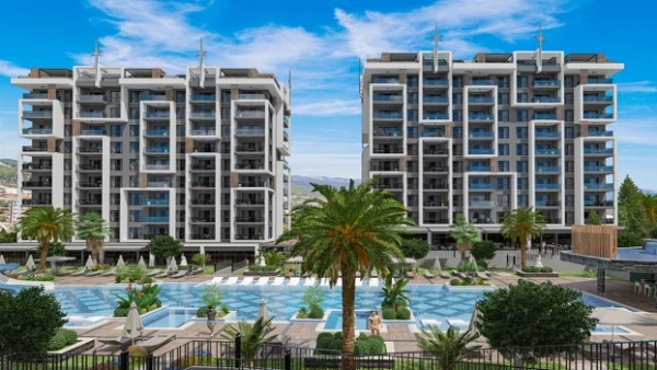 New-build property 1+1, 2+1, 2+1 duplex, 3+1 duplex, 4+1 duplex in Alanya - 68 sqm