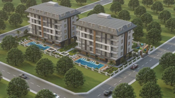 Новостройка 1+1, 2+1 duplex в Аланья - 55 кв.м
