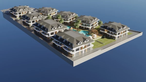 Новостройка 1+1, 2+1 duplex в Аланья - 61 кв.м