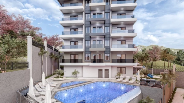 New-build property 1+1, 1+1 duplex, 2+1, 2+1 duplex in Alanya - 46 sqm