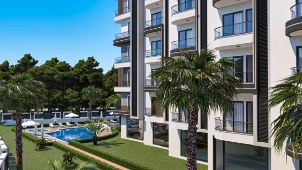 New-build property 1+1, 2+1, 2+1 duplex, 3+1 duplex, 4+1 duplex in Alanya - 56 sqm