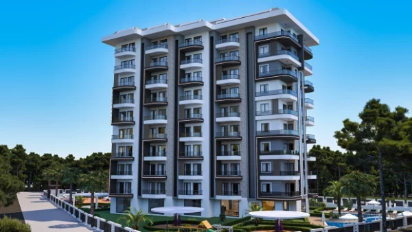 New-build property 1+1, 2+1, 2+1 duplex, 3+1 duplex, 4+1 duplex in Alanya - 56 sqm