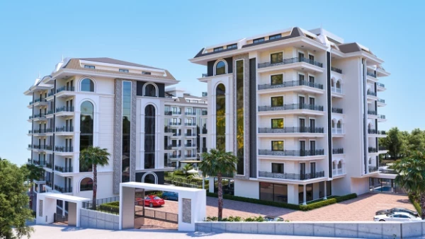 New-build property 1+1, 2+1, 2+1 duplex, 3+1 duplex, 4+1 duplex, 5+1 duplex in Alanya - 74 sqm