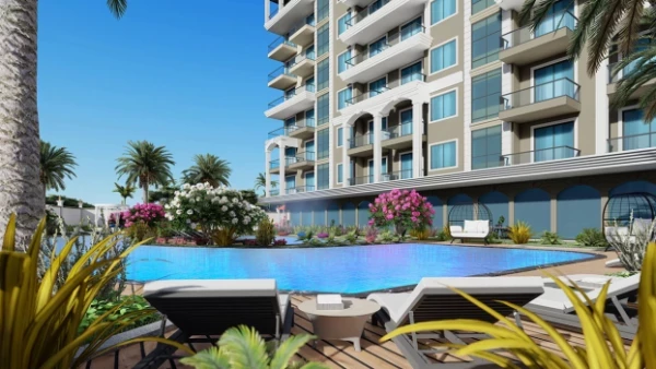 New-build property 1+1, 2+1, 2+1 duplex in Alanya - 56 sqm