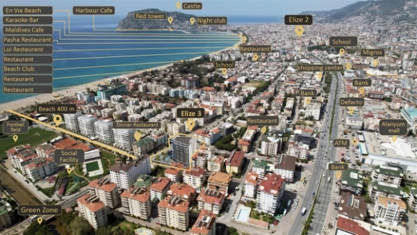 New-build property 1+1, 2+1 duplex, 4+1 duplex in Alanya - 68 sqm