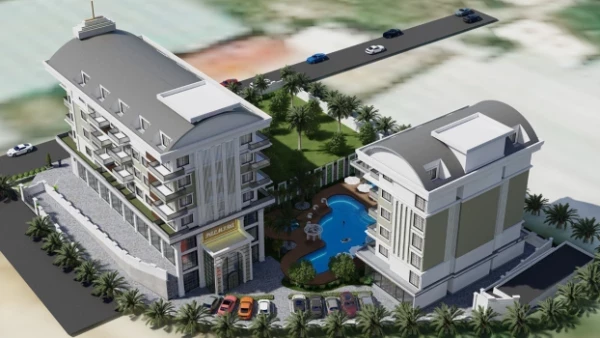 New-build property 1+1, 2+1, 2+1 duplex, 3+1 duplex in Alanya - 70 sqm