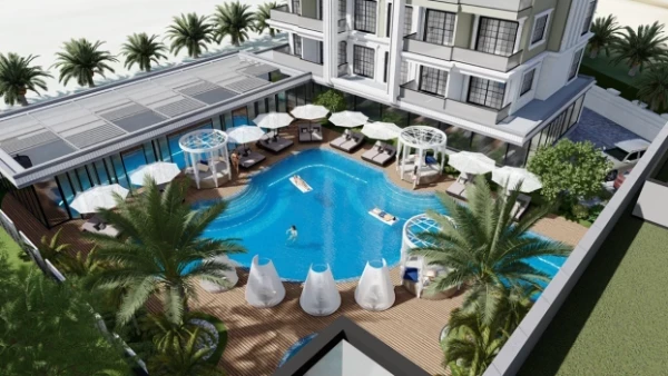 New-build property 1+1, 2+1, 2+1 duplex, 3+1 duplex in Alanya - 70 sqm