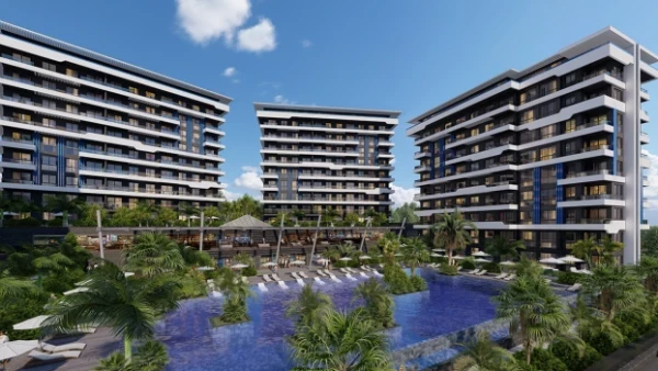 Новостройка 1+1, 2+1, 2+1 bahce, 2+1 duplex, 4+1 duplex, 5+1 duplex в Аланья - 96 кв.м