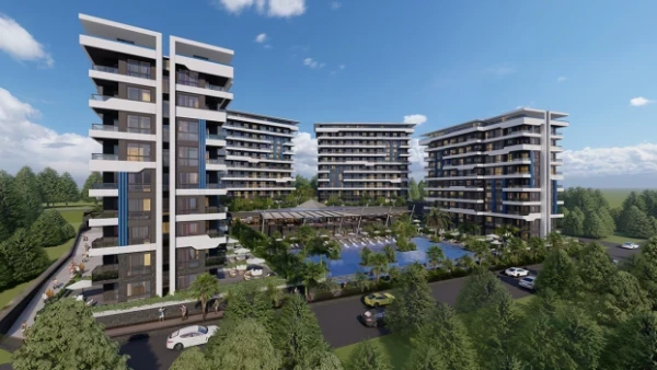 Новостройка 1+1, 2+1, 2+1 bahce, 2+1 duplex, 4+1 duplex, 5+1 duplex в Аланья - 96 кв.м