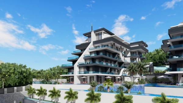 Новостройка 1+1, 2+1, 2+1 bahce, 2+1 duplex, 4+1 duplex в Аланья - 105 кв.м