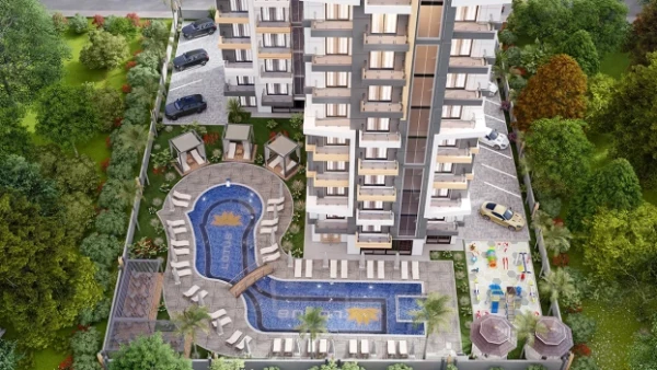 New-build property 1+1, 2+1, 2+1 duplex in Alanya - 43 sqm