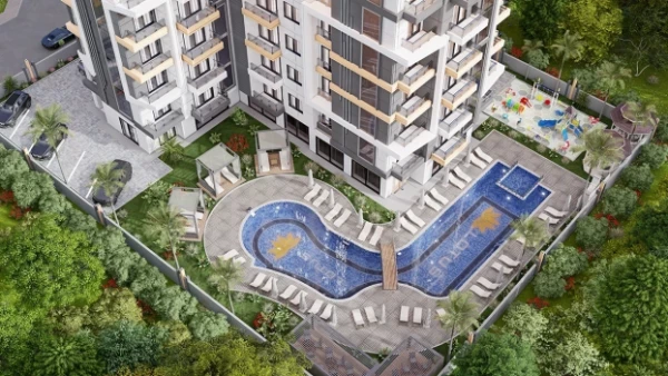 New-build property 1+1, 2+1, 2+1 duplex in Alanya - 43 sqm