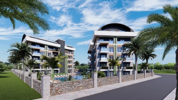 Новостройка 1+1, 2+1 bahce, 3+1 duplex в Аланья - 55 кв.м