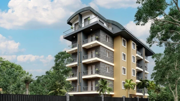 Новостройка 1+1, 2+1 bahce, 2+1 duplex в Аланья - 52 кв.м