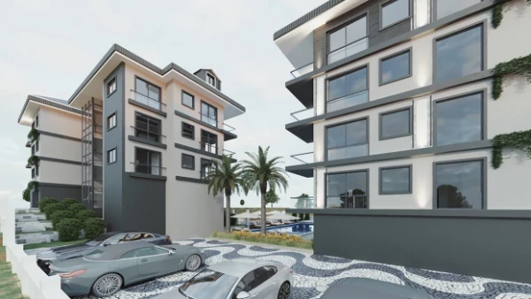 New-build property 1+1, 2+1 duplex, 3+1 duplex in Alanya - 57 sqm