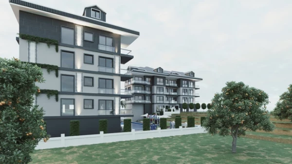 New-build property 1+1, 2+1 duplex, 3+1 duplex in Alanya - 57 sqm