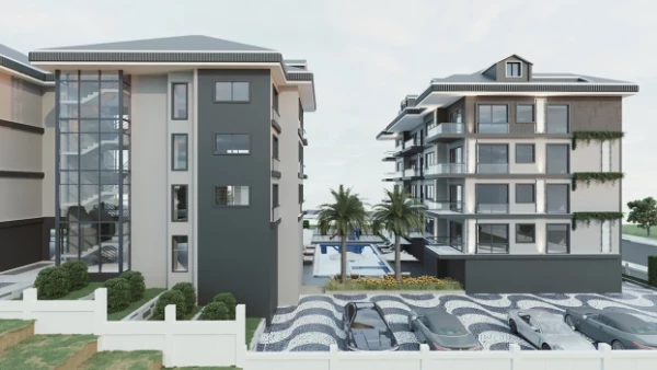 New-build property 1+1, 2+1 duplex, 3+1 duplex in Alanya - 57 sqm