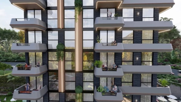 New-build property 1+1, 2+1, 2+1 bahce, 2+1 duplex, 3+1 bahce, 4+1 duplex in Alanya - 52 sqm
