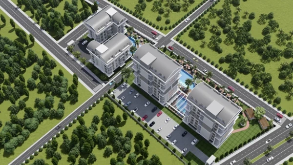 New-build property 1+1, 2+1 duplex in Alanya - 50 sqm