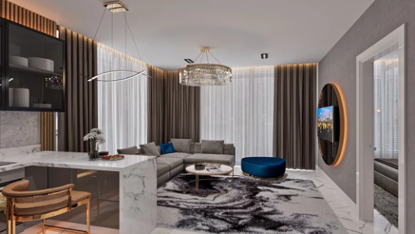 Новостройка 1+1, 3+1 duplex в Аланья - 60 кв.м