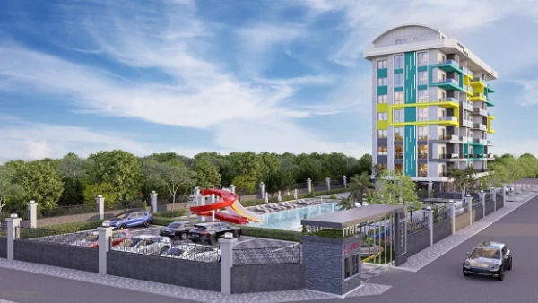 New-build property 1+1, 2+1, 2+1 duplex, 3+1 duplex, 4+1 duplex in Alanya - 64 sqm