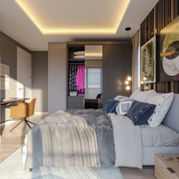 New-build property 1+1, 2+1 in Mersin - 53 sqm