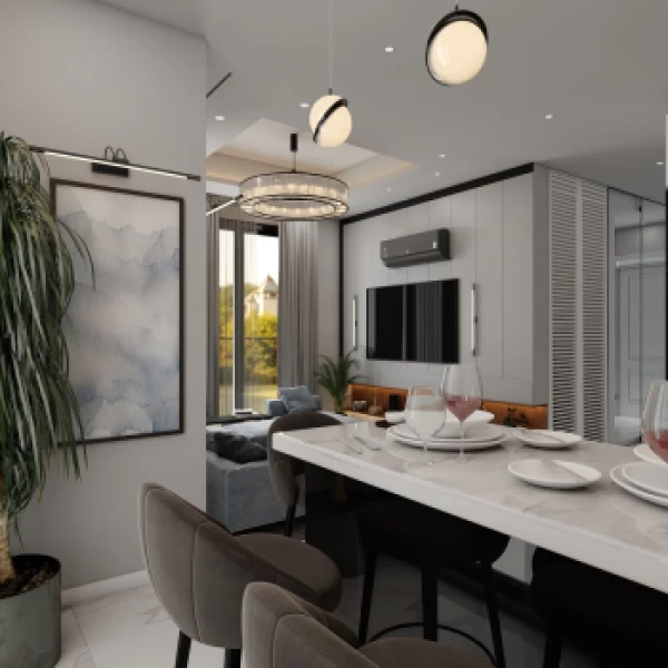 New-build property 1+1 bahce, 2+1 bahce, 3+1 duplex in Manavgat (Side) - 73 sqm